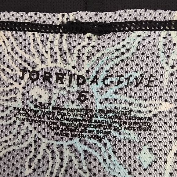 6X 30W Torrid Black Rainbow Active Brief Panty Microfiber Workout Tarot Mystical - Picture 6 of 8